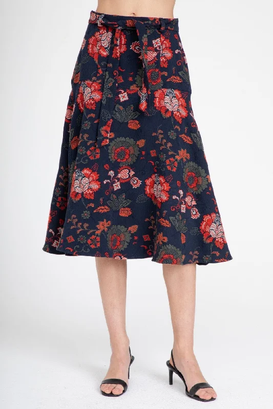 Allas Skirt – Sapphire Damask