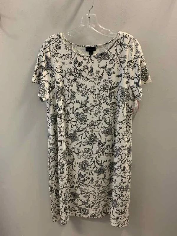 J.JILL Dresses and Skirts Size M BLK/WHT Floral Dress